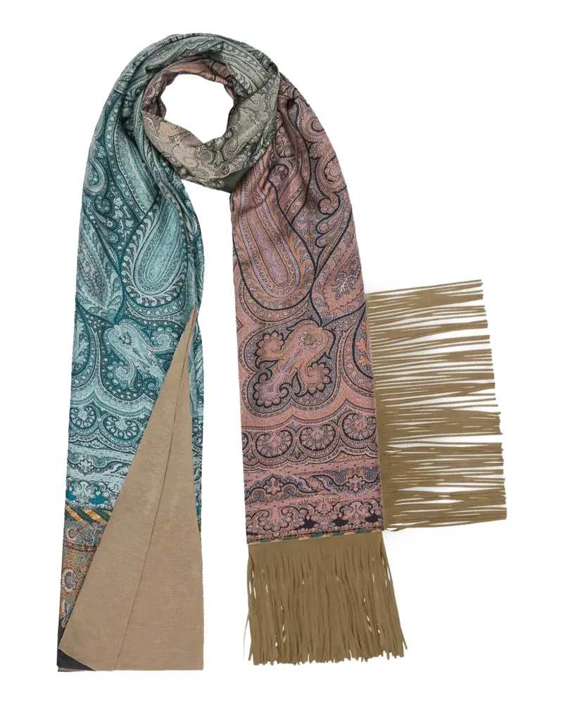 Pierre-Louis Mascia Aloewon Schal mit Paisley-Print - Blau Blau