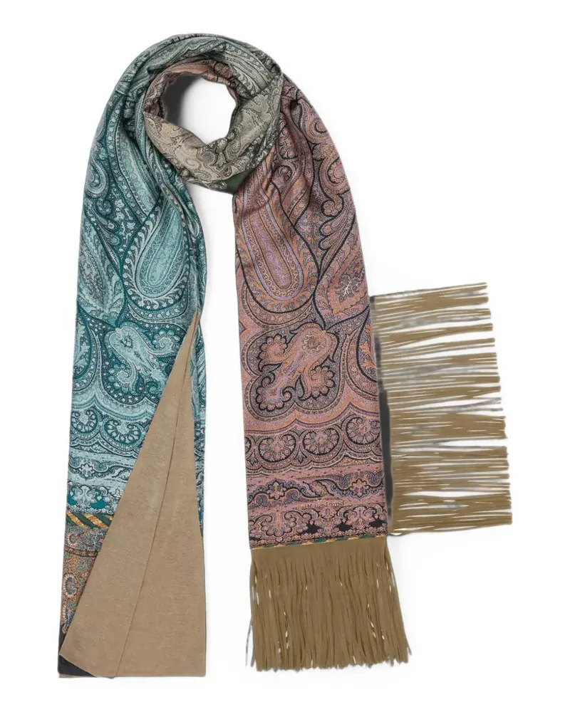 Pierre-Louis Mascia Aloewon Schal mit Paisley-Print - Blau Blau