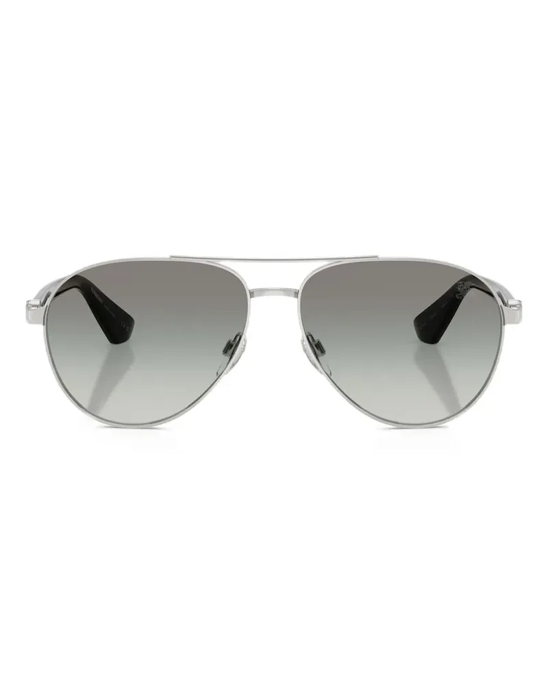 Burberry Getönte Pilotenbrille - Silber Silber