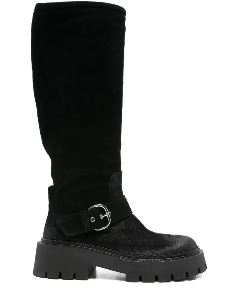 Vic Matié Stiefel mit Schnalle 50mm - Schwarz Schwarz