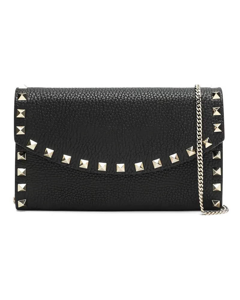 Valentino Garavani Rockstud Mini-Tasche mit Kettenriemen - Schwarz Schwarz