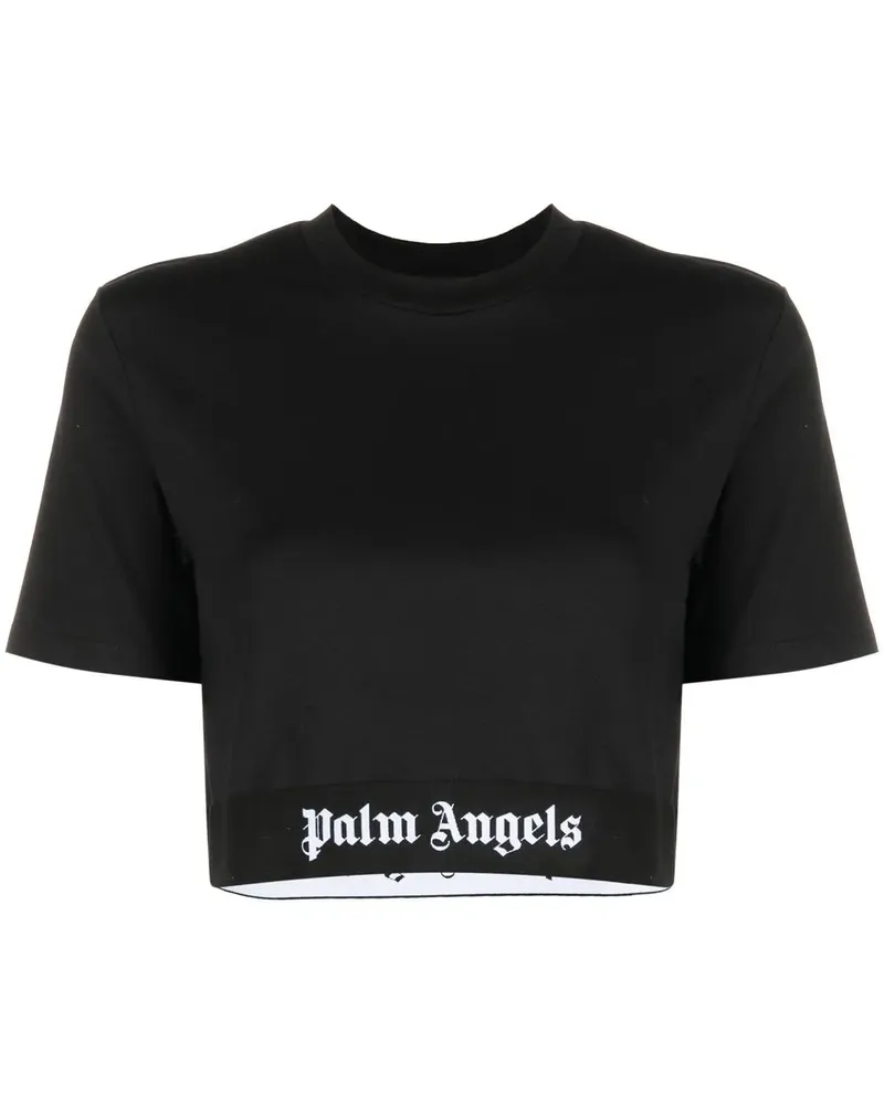 Palm Angels T-Shirt mit Logo - Schwarz Schwarz