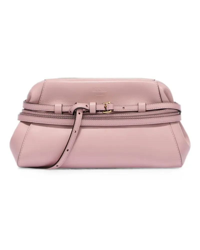 Moschino belt-detail clutch bag - Rosa Rosa
