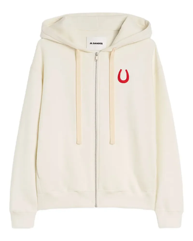 Jil Sander Kapuzenjacke mit Stickerei - Nude Nude