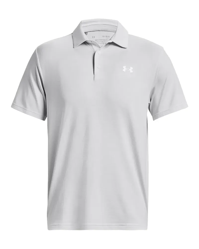 Under Armour Gestreiftes Playoff 3.0 Poloshirt - Grau Grau