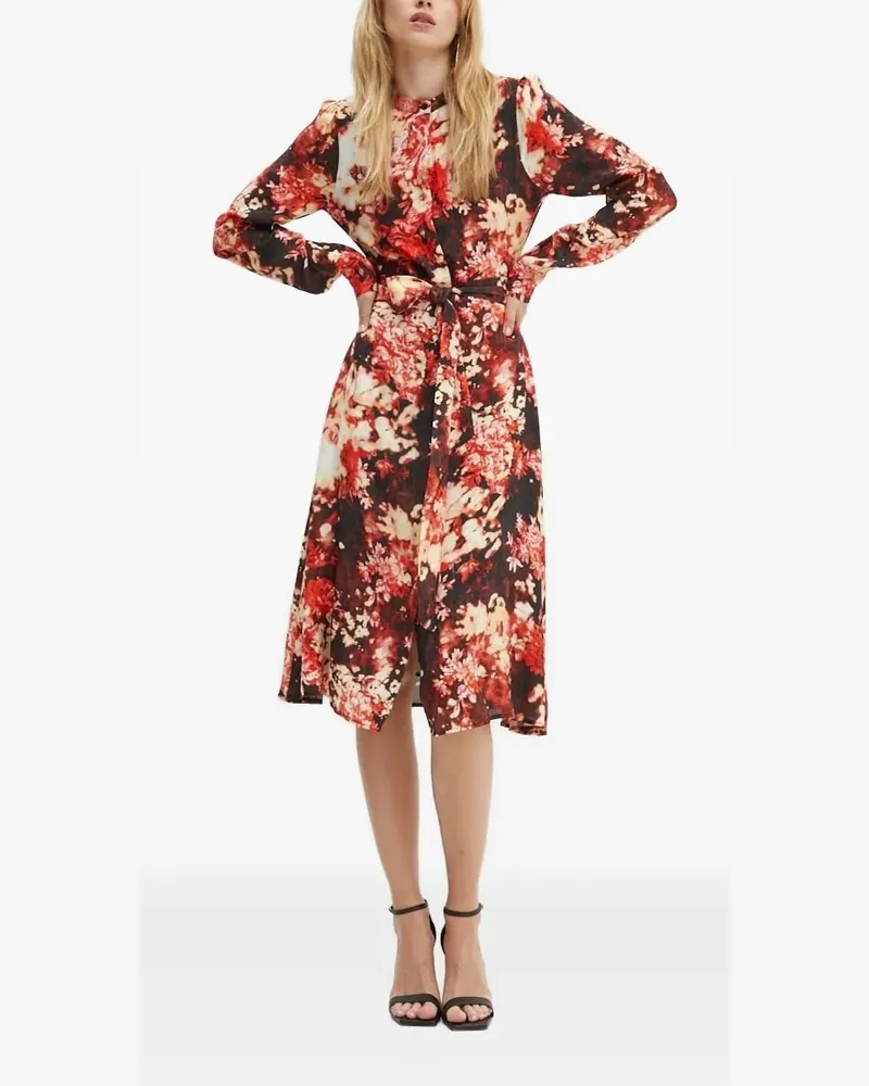 Silvian Heach Kleid mit Blumen-Print - Rot Rot