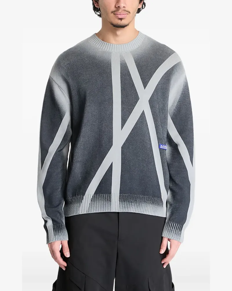 ACW* Antenna Pullover mit grafischem Muster - Grau Grau