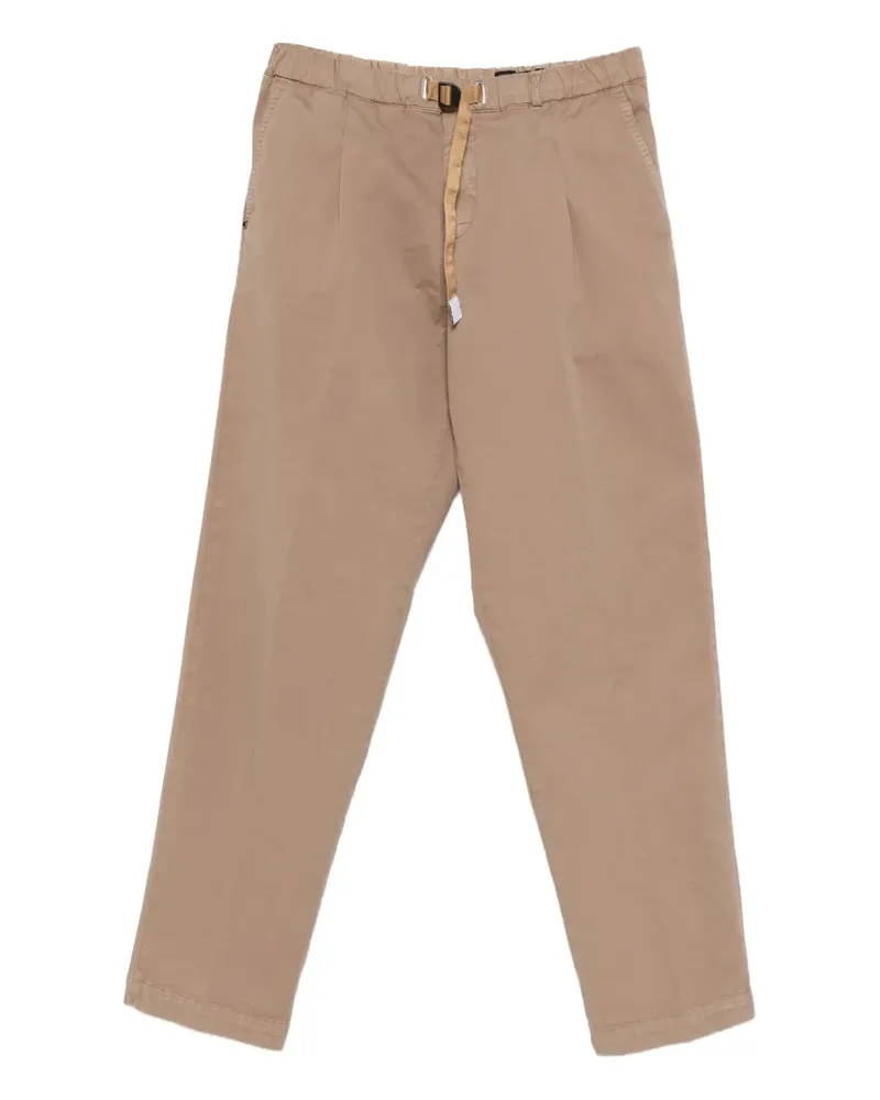 PLAN C belt-fastening pleated trousers - Nude Nude