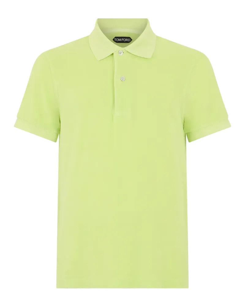 Tom Ford Poloshirt mit Knopfleiste - Grün Grün