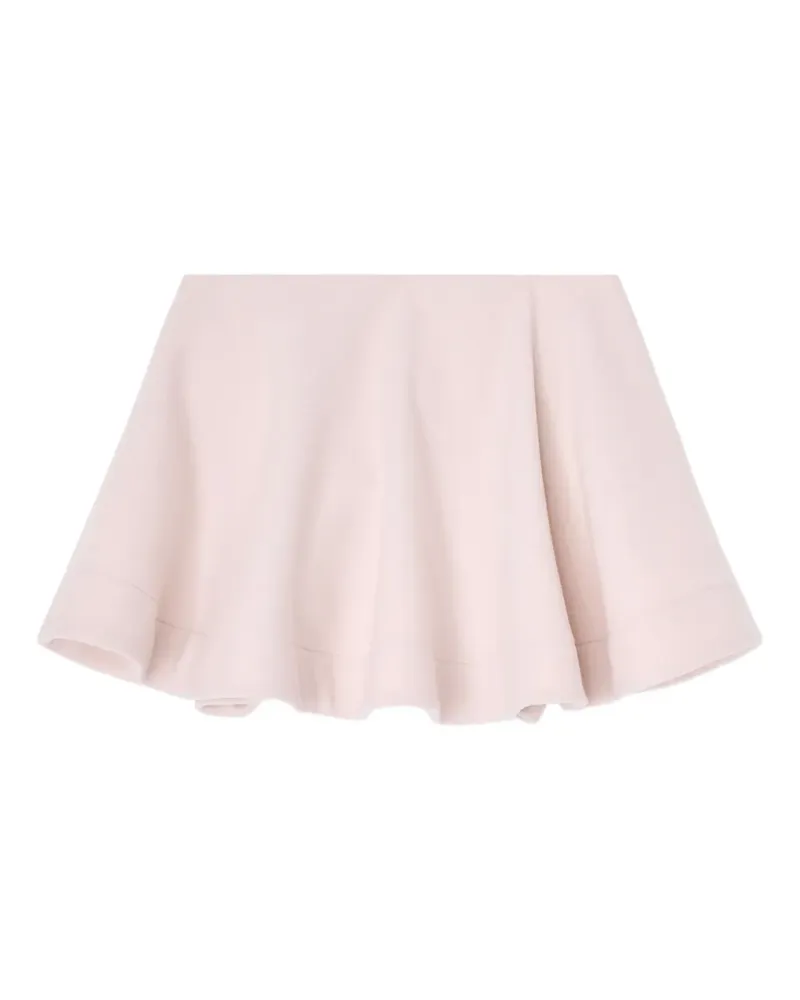 Ganni Minirock mit elastischem Bund - Rosa Rosa