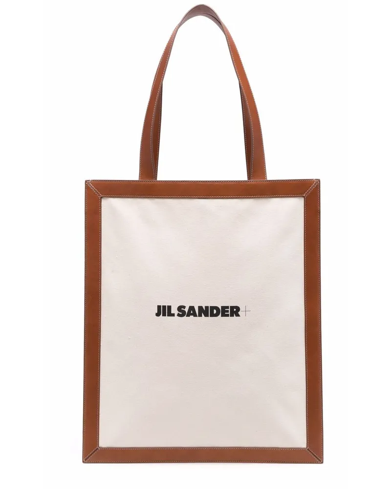 Jil Sander Handtasche mit Logo Nude