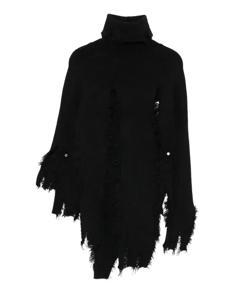 Junya Watanabe Pullover im Distressed-Look - Schwarz Schwarz