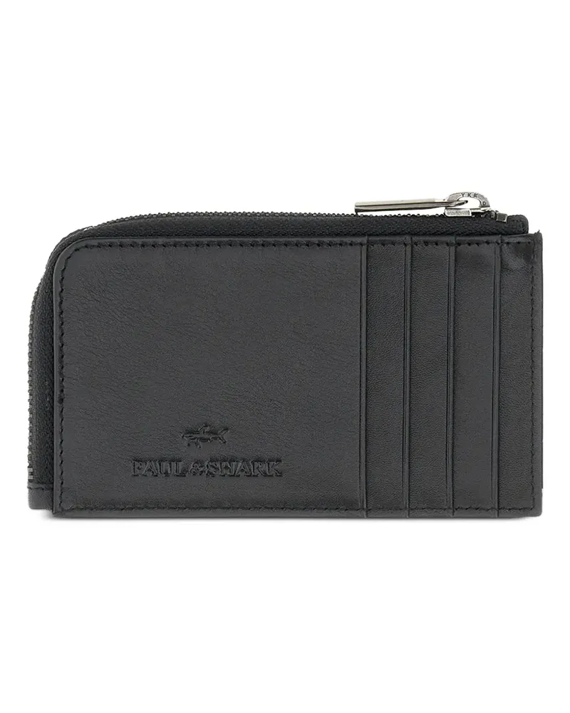 Paul & Shark zip leather wallet - Schwarz Schwarz