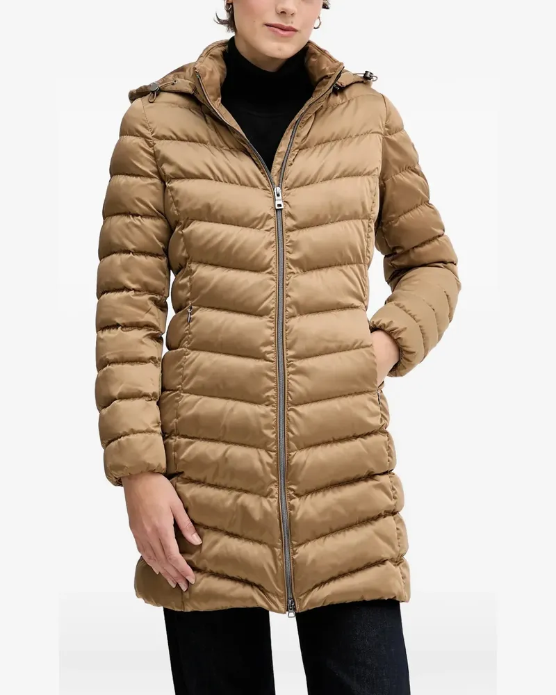 Geox Zosma hooded quilted coat - Braun Braun