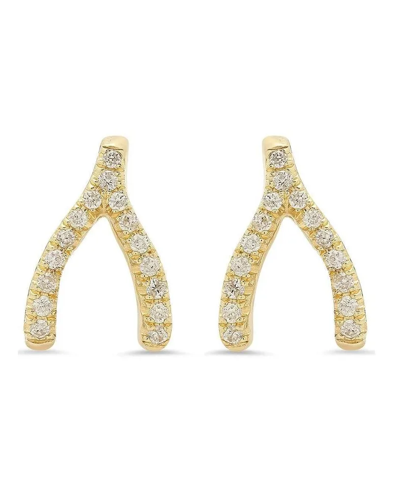 Jennifer Meyer Mini 18kt Gelbgoldohrstecker mit Diamanten Gold