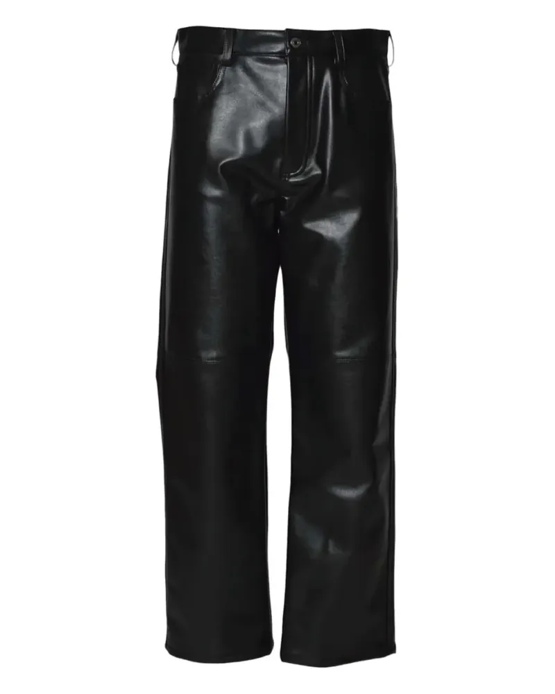 MSGM Hose mit Kontrasteinsätzen - Schwarz Schwarz