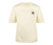 T-Shirt mit geflochtenen Kanten - Nude