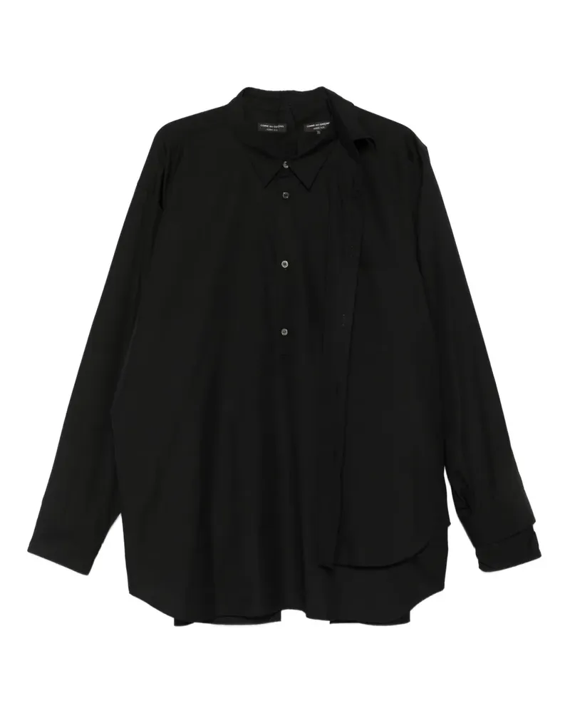 Comme des Garçons Hemd im Layering-Look - Schwarz Schwarz
