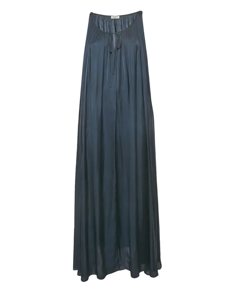 Zadig & Voltaire Satinkleid mit Raffung - Blau Blau