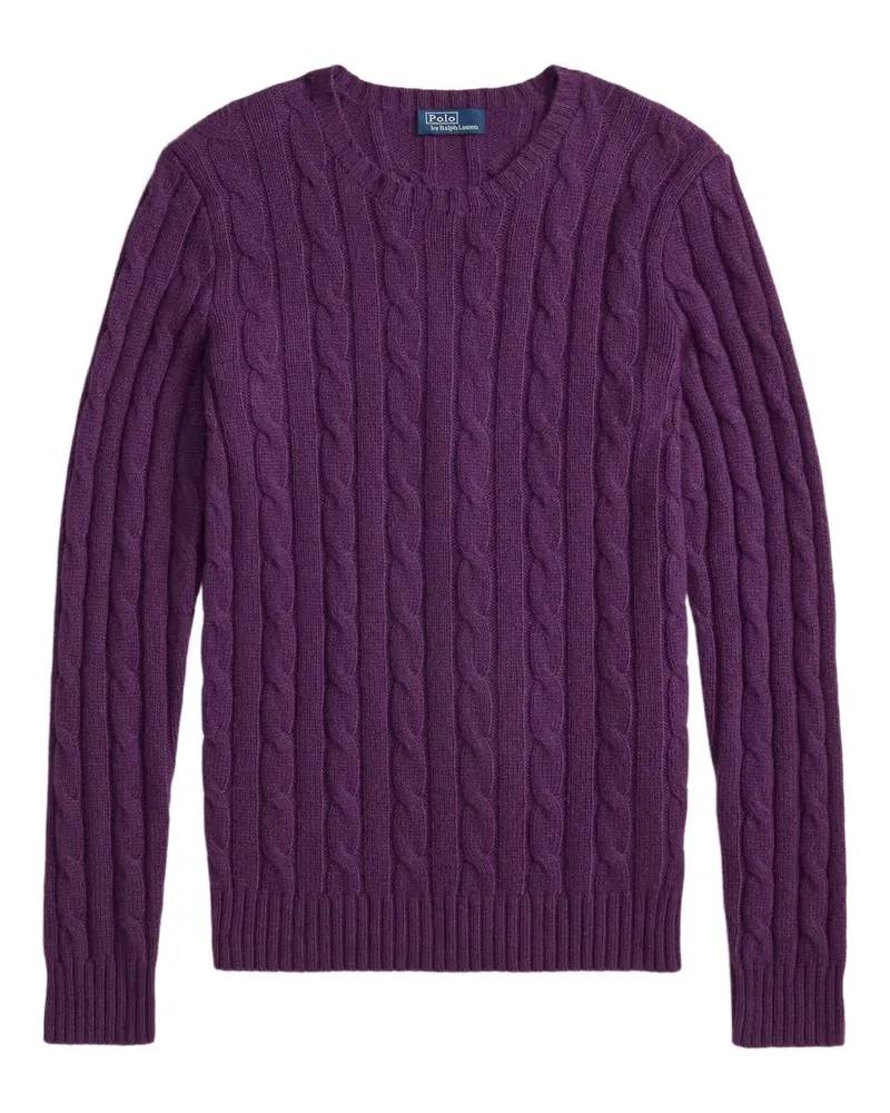 Ralph Lauren Kaschmirpullover mit Zopfmuster - Violett Violett