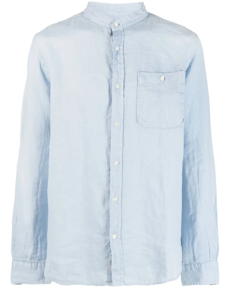 Woolrich Langärmeliges Hemd aus Leinen - Blau Blau