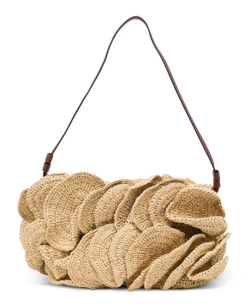 FARM Rio raffia shoulder bag - Nude Nude