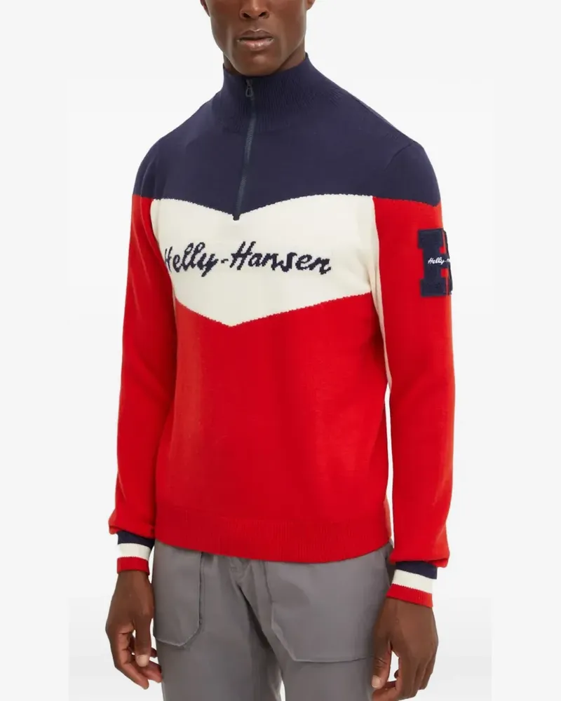 Helly Hansen zip-up colour-block sweater - Rot Rot