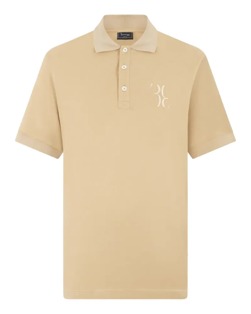 Billionaire Poloshirt mit Logo-Stickerei - Nude Nude