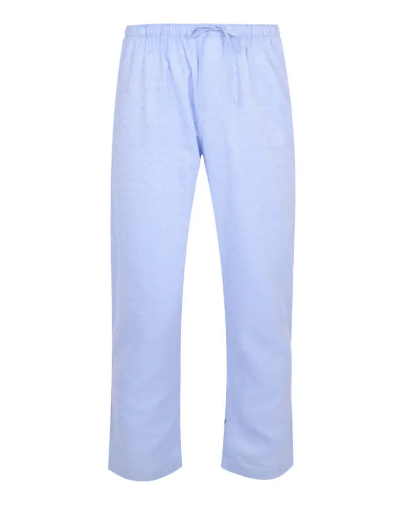 Zimmerli Pyjama mit Logo-Print - Blau Blau