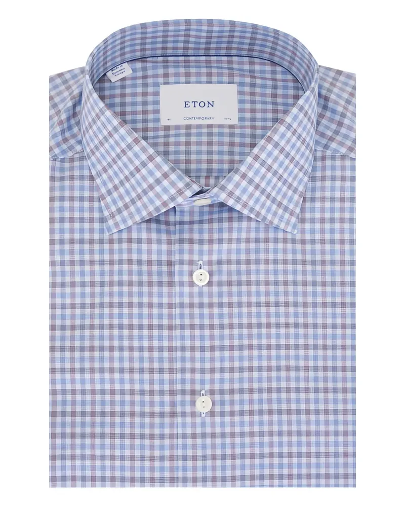 Eton button-fastening shirt - Blau Blau