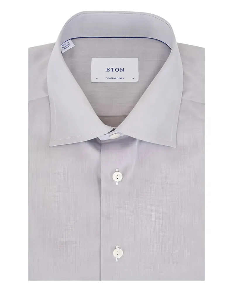 Eton button-fastening shirt - Blau Blau