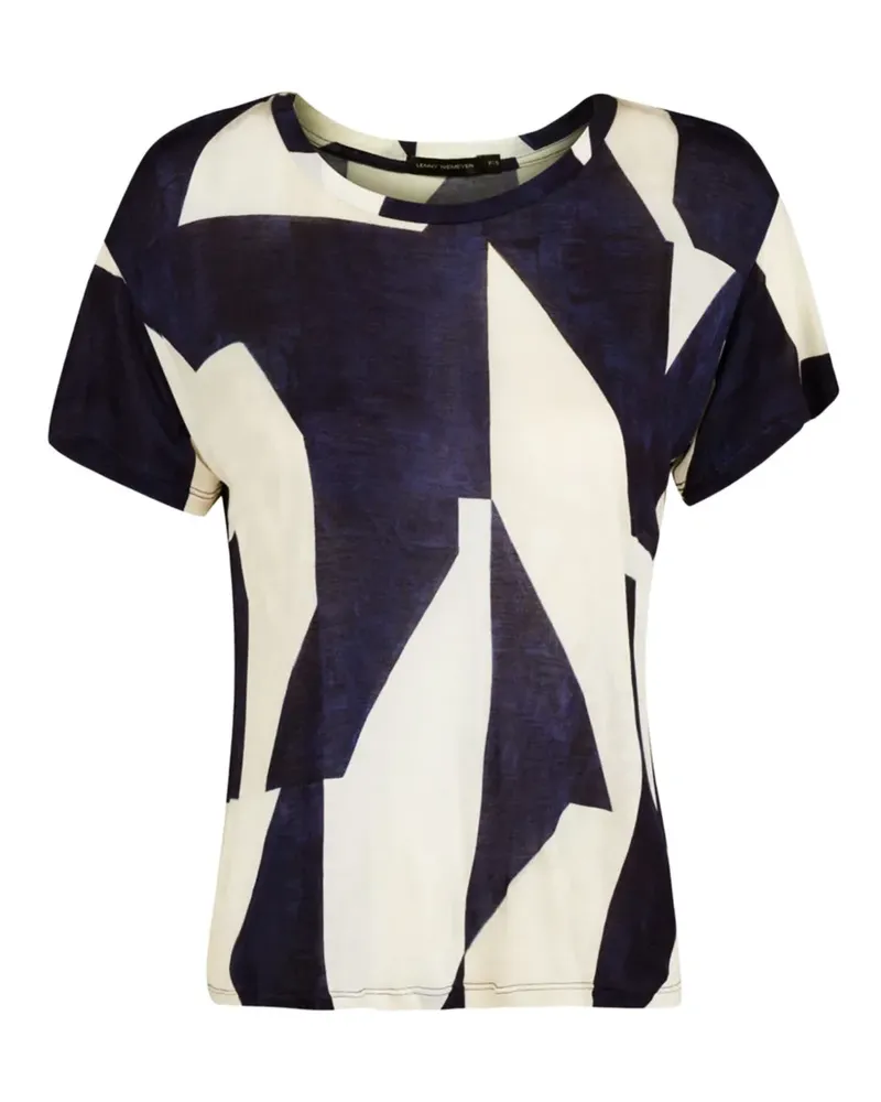 Lenny Niemeyer Quadri Abstrata T-Shirt mit geometrischem Print - Weiß Weiß