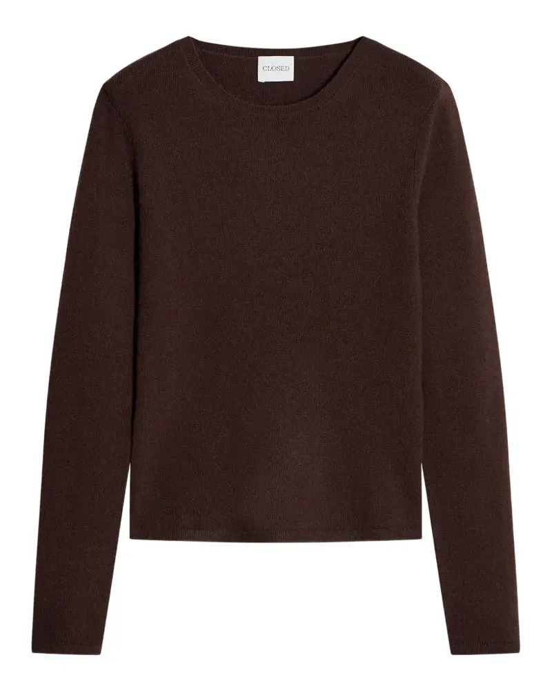 Closed Pullover mit rundem Ausschnitt - Braun Braun