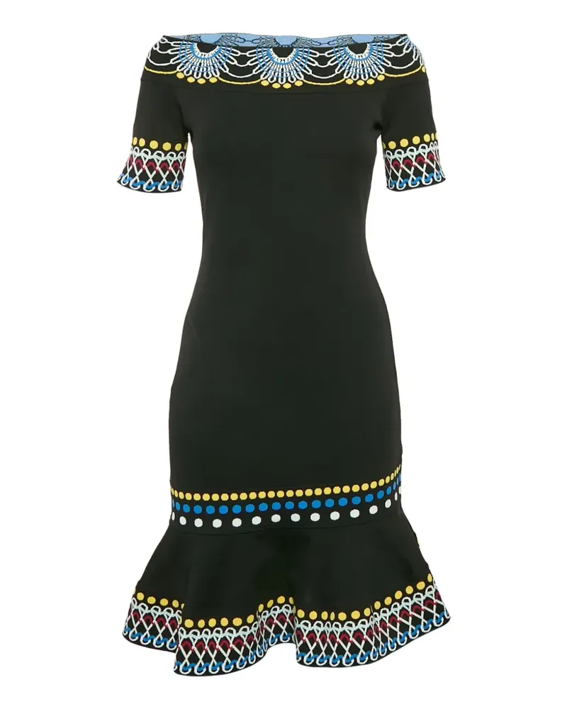Peter Pilotto Schulterfreies Minikleid - Schwarz Schwarz