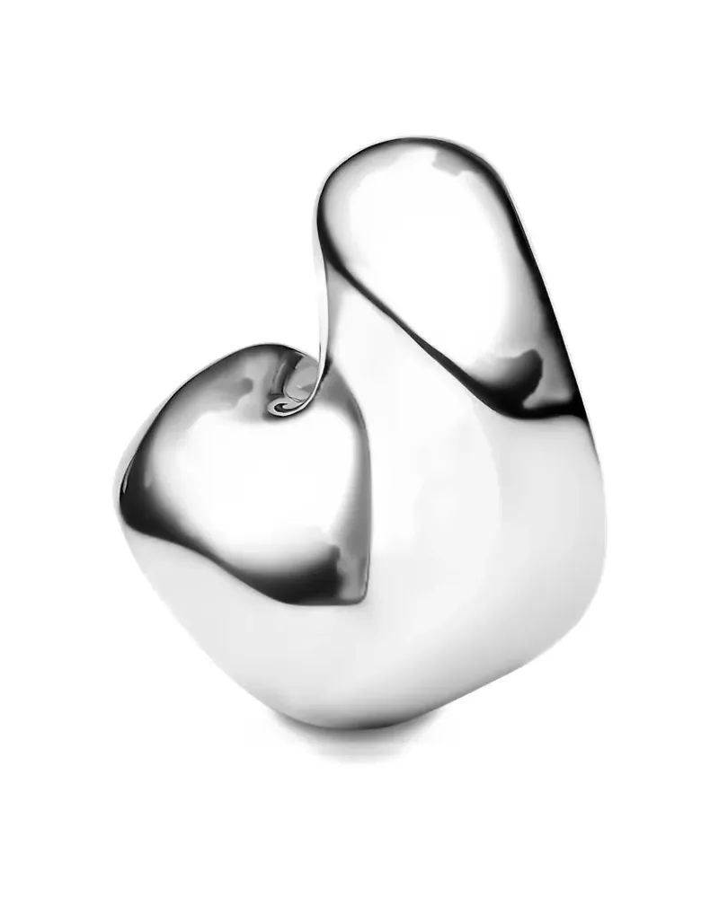 Maria Black Kleiner Saddle Ohrring - Silber Silber