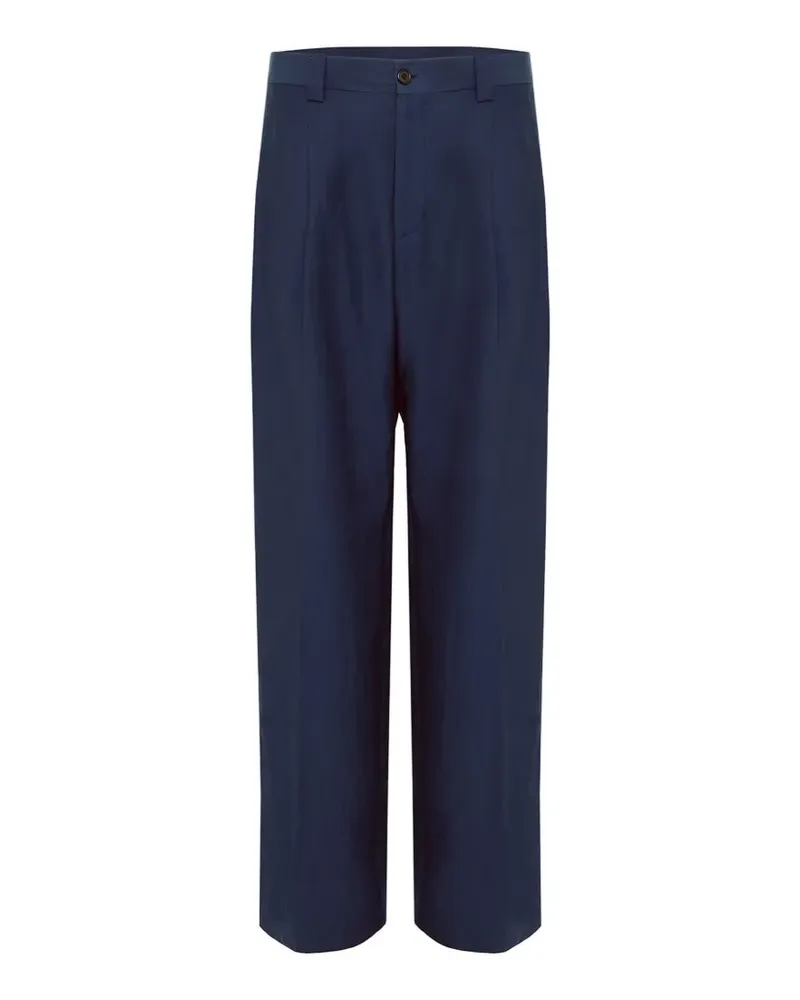 Laneus Geknöpfte Hose mit Klappentasche - Blau Blau