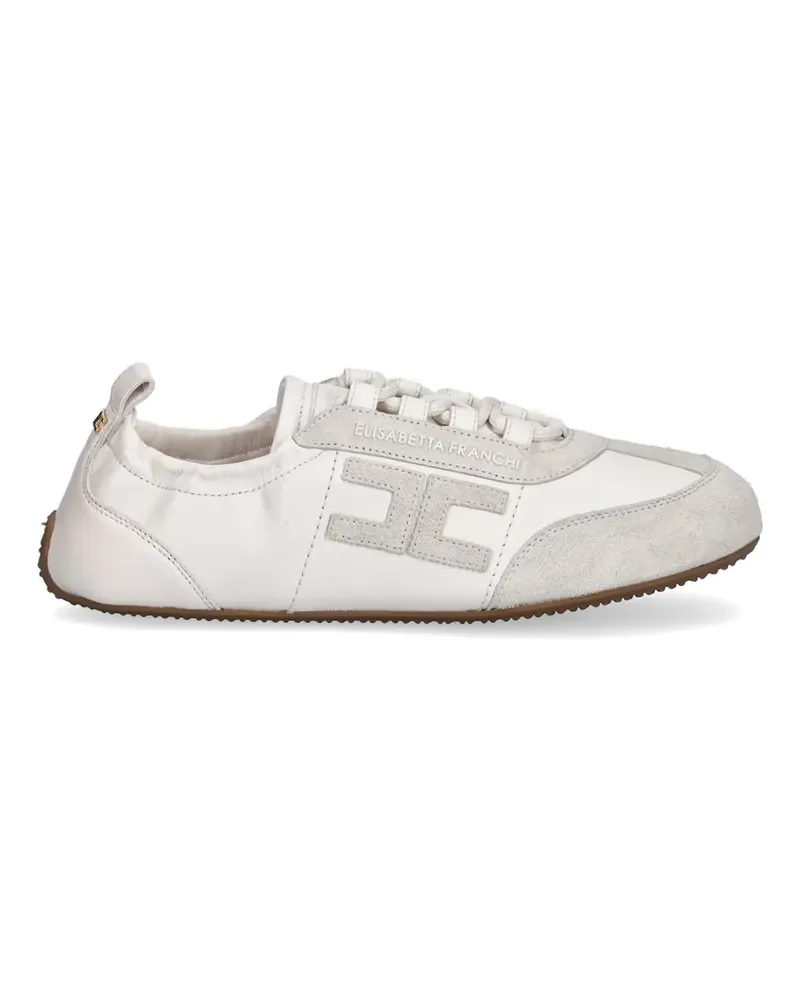 Elisabetta Franchi logo sneakers - Nude Nude