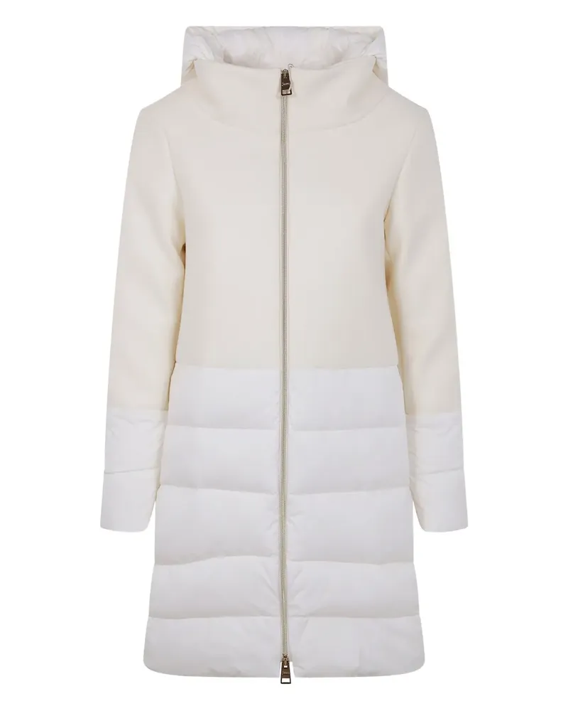 Herno Gefütterte Kapuzenjacke - Weiß Weiß