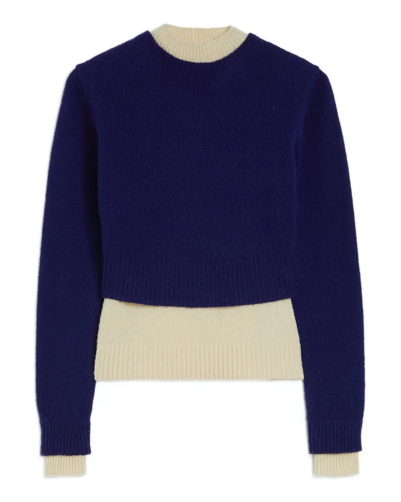 Jil Sander Pullover mit Stehkragen - Blau Blau