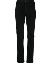 Paige Halbhohe Lennox Slim-Fit-Jeans Schwarz