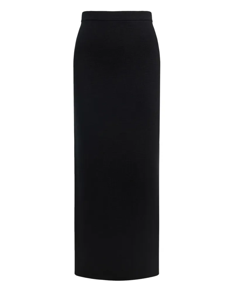 12 STOREEZ Maxirock mit Schlitz - Schwarz Schwarz