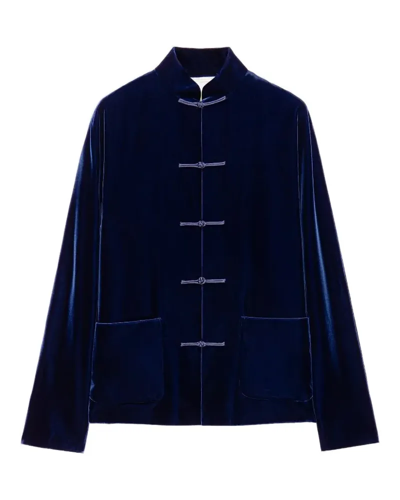 Shanghai Tang knot-button pocket jacket - Blau Blau