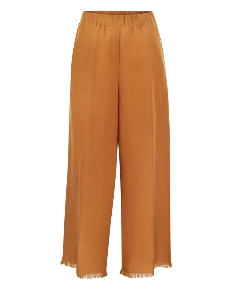 Antonelli Firenze Hose mit elastischem Bund und Fransensaum - Orange Orange