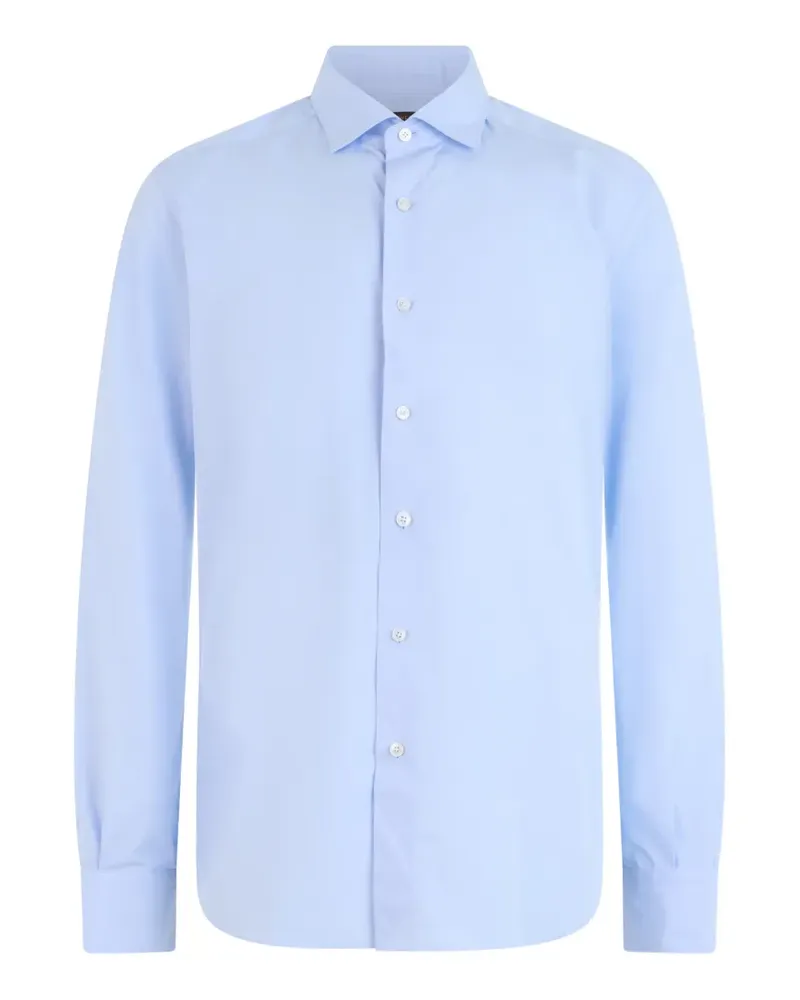 Slowear long-sleeve spread-collar shirt - Blau Blau