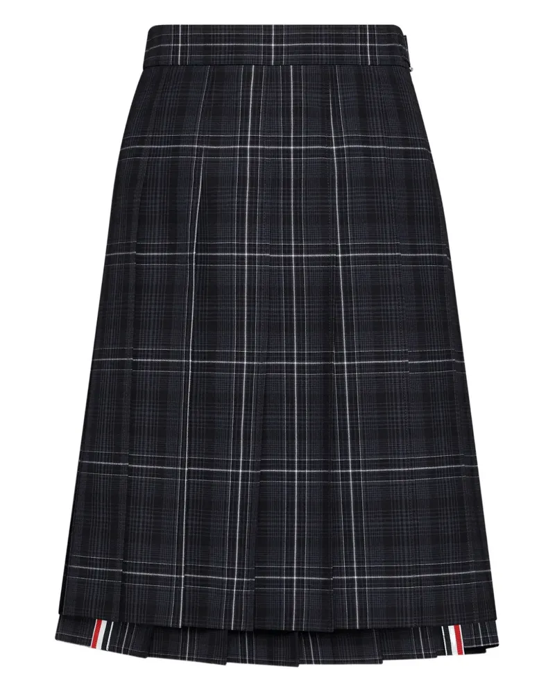 Thom Browne Karierter Minirock - Schwarz Schwarz