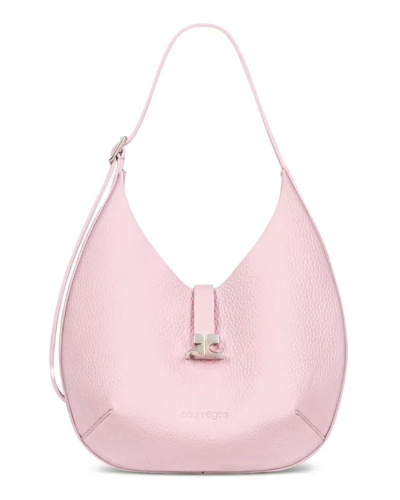 Courrèges Kleine Schultertasche mit Logo-Schnalle - Rosa Rosa