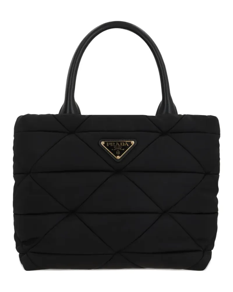 Prada Gesteppte Tote Bag - Schwarz Schwarz