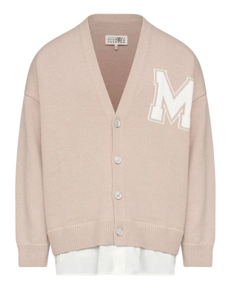Maison Margiela Cardigan mit V-Ausschnitt - Nude Nude