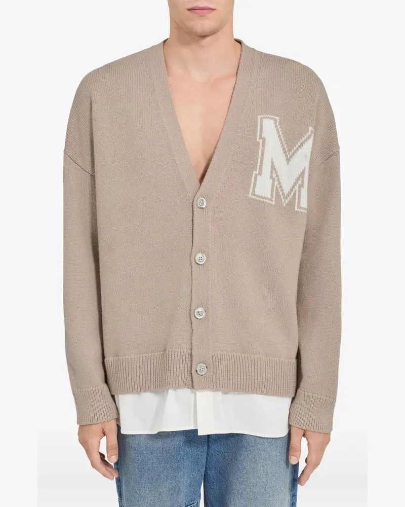 Maison Margiela Cardigan mit V-Ausschnitt - Nude Nude