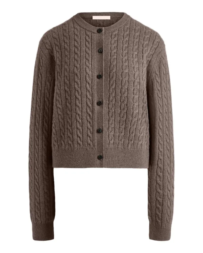 12 STOREEZ Rye cable-knit cardigan - Braun Braun